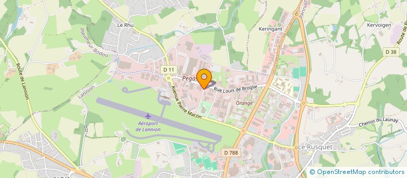 localisation de l'entreprise GETIC INGENIERIE à LANNION