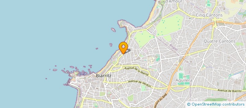localisation de l'entreprise GETIS à BIARRITZ
