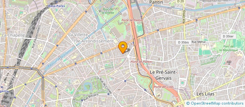 localisation de l'entreprise GETLUCKY PROD'  PARIS