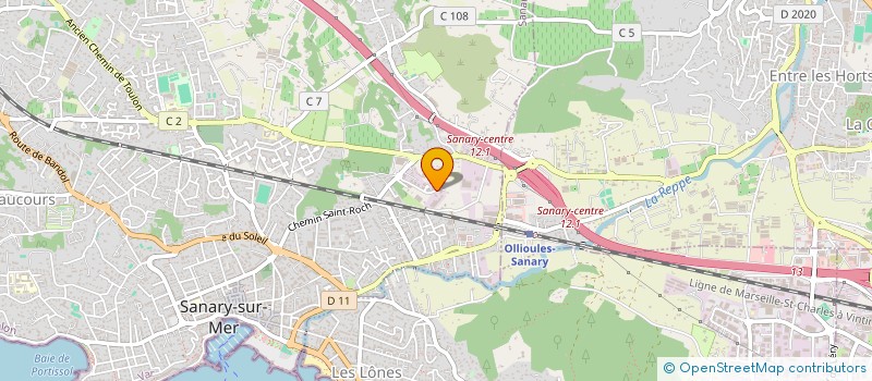 localisation de l'entreprise GETONEJET  SANARY-SUR-MER