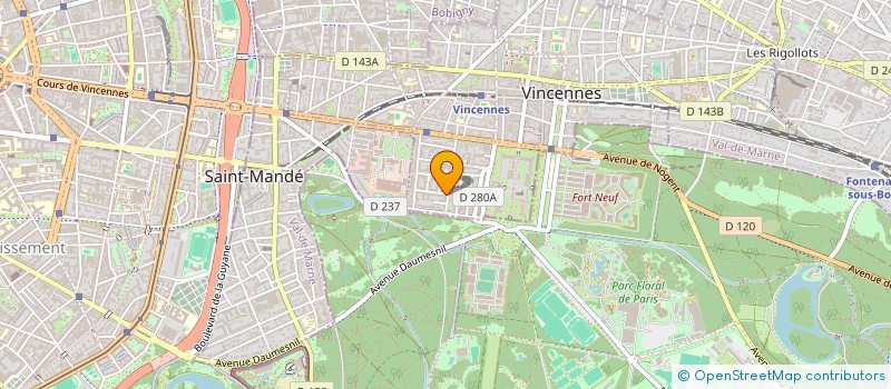 localisation de l'entreprise GETOUT FRANCE à VINCENNES