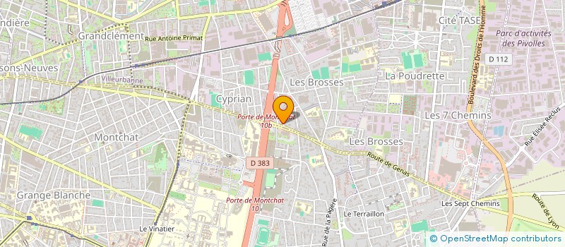 localisation de l'entreprise GETRATECH  VILLEURBANNE