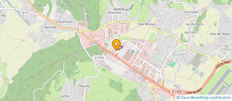 localisation de l'entreprise GETRONALP à EPAGNY METZ-TESSY
