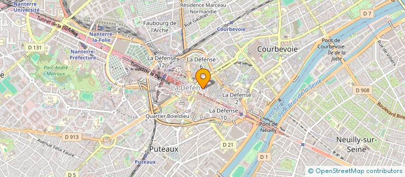 localisation de l'entreprise GETRONICS FRANCE à COURBEVOIE