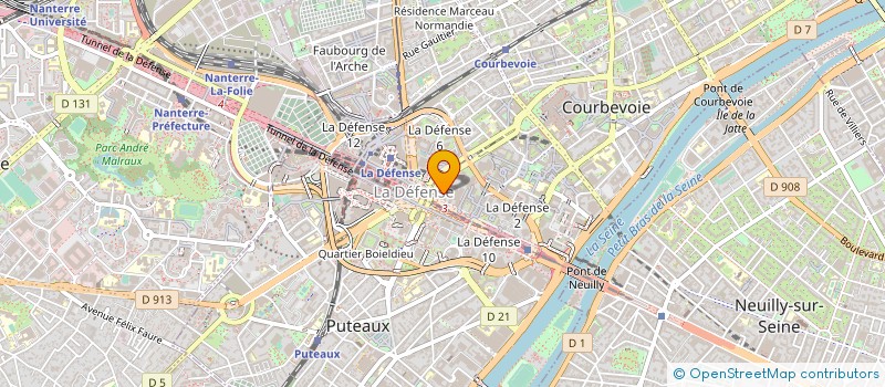 localisation de l'entreprise GETRONICS OVERLAP  PUTEAUX