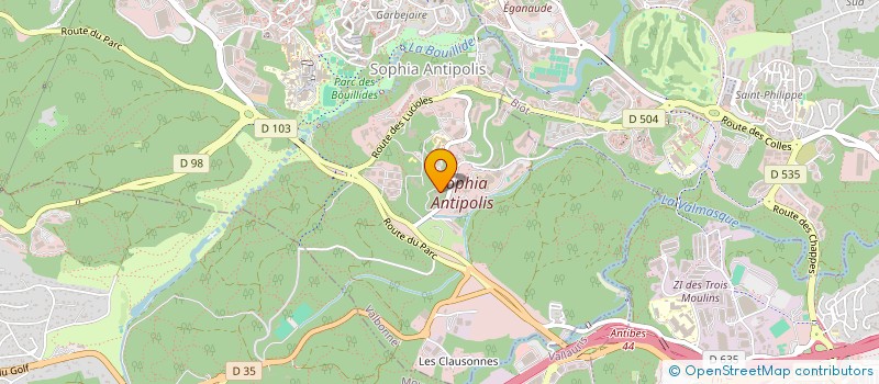 localisation de l'entreprise GETSUB à VALBONNE