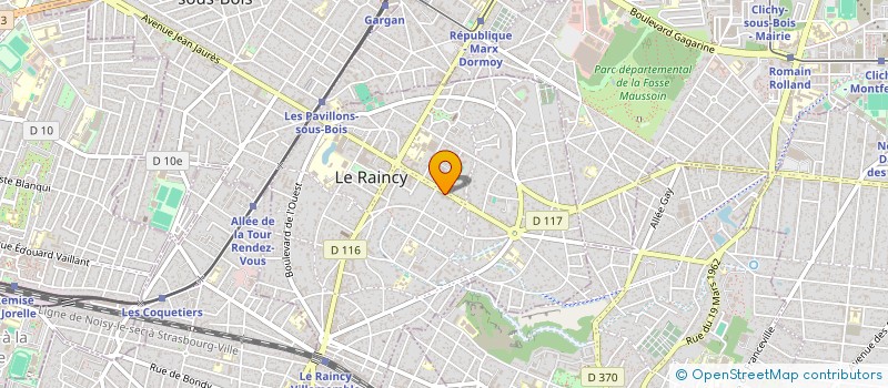 localisation de l'entreprise GETTHECAR  LE RAINCY