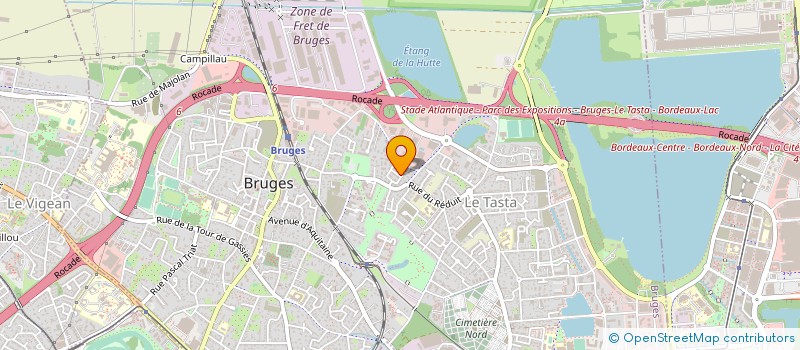 localisation de l'entreprise GETUDES CONSULTANTS AQUITAINE à BRUGES