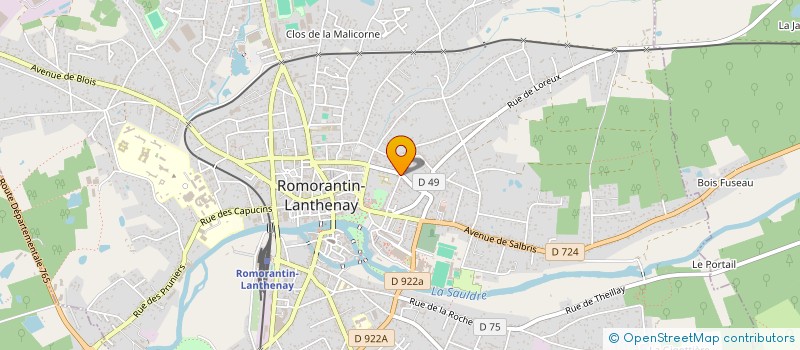 localisation de l'entreprise GEU (GROSSESSE EXTRA-UTERINE) à ROMORANTIN-LANTHENAY