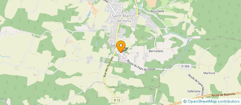 localisation de l'entreprise GEUSSAURE  SAINT-MARTIN-DE-HINX