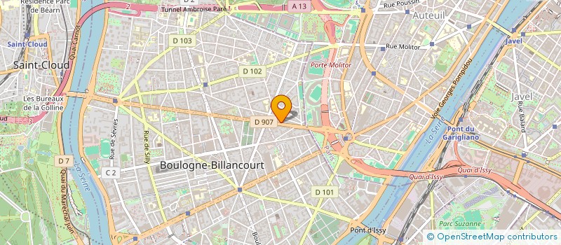localisation de l'entreprise GEV CONSEIL à BOULOGNE-BILLANCOURT