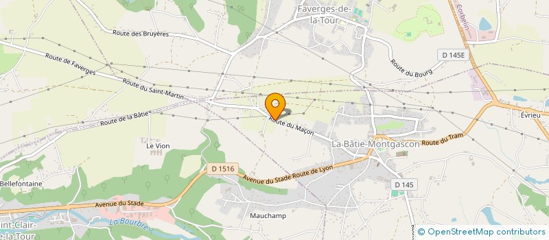 localisation de l'entreprise GEV FRERES  LA BATIE-MONTGASCON