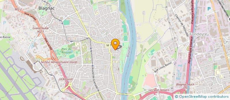 localisation de l'entreprise GEVA à BLAGNAC