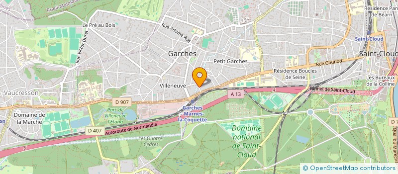 localisation de l'entreprise GEVAC à GARCHES