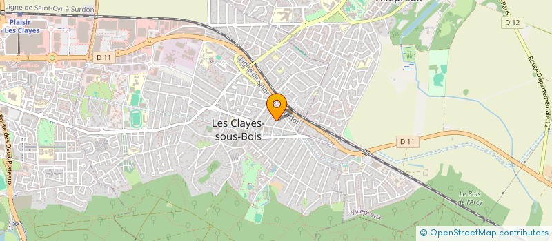 localisation de l'entreprise GEVAEMGA à LES CLAYES-SOUS-BOIS