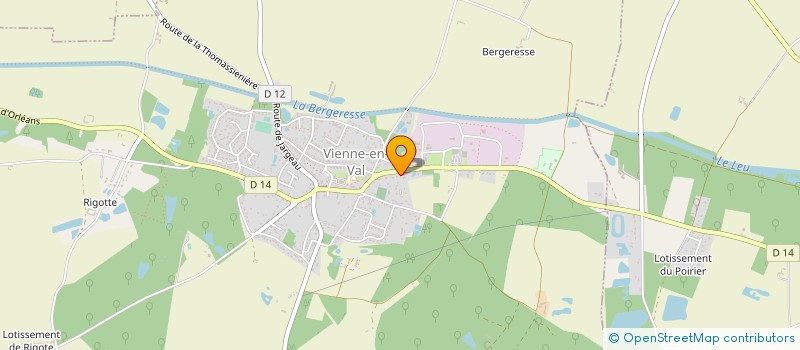 localisation de l'entreprise GEVAL à VIENNE-EN-VAL