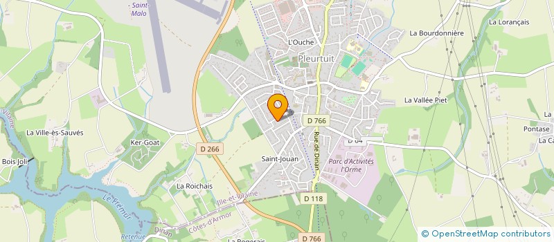 localisation de l'entreprise GEVALNI  PLEURTUIT