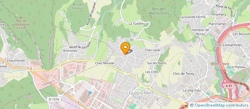 localisation de l'entreprise GEVARA  EPAGNY METZ-TESSY