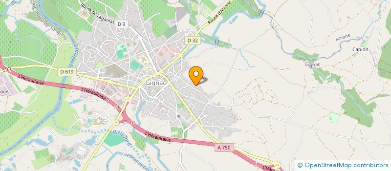 localisation de l'entreprise GEVAUDAN  GIGNAC