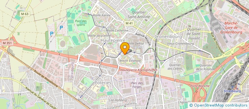 localisation de l'entreprise GEVEZ - BOUABDELLAH à STRASBOURG