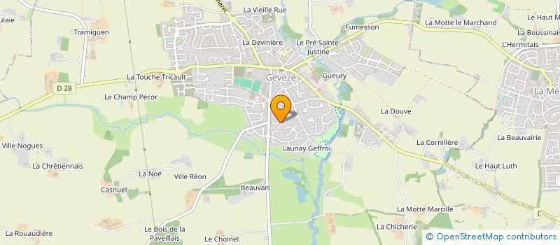 localisation de l'entreprise GEVEZE C'EST LE PIED !  GEVEZE