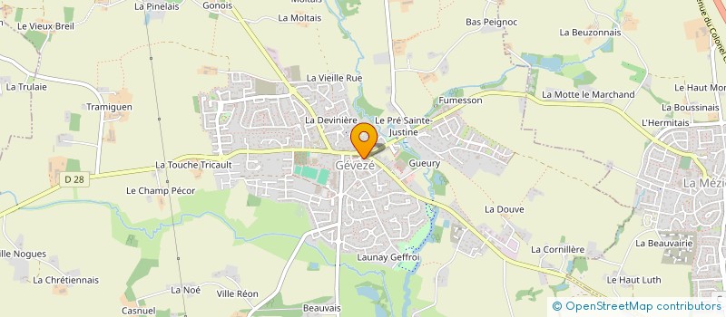 localisation de l'entreprise GEVEZOUE  GEVEZE