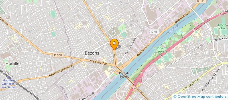 localisation de l'entreprise GEVI à BEZONS