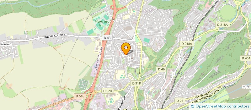 localisation de l'entreprise GEVI à LONGWY