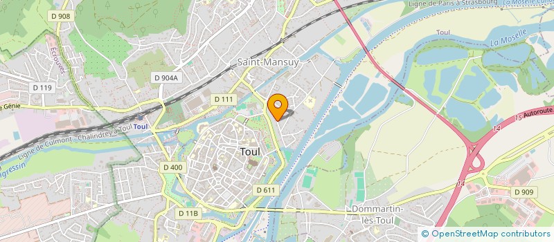 localisation de l'entreprise GEVIR  TOUL