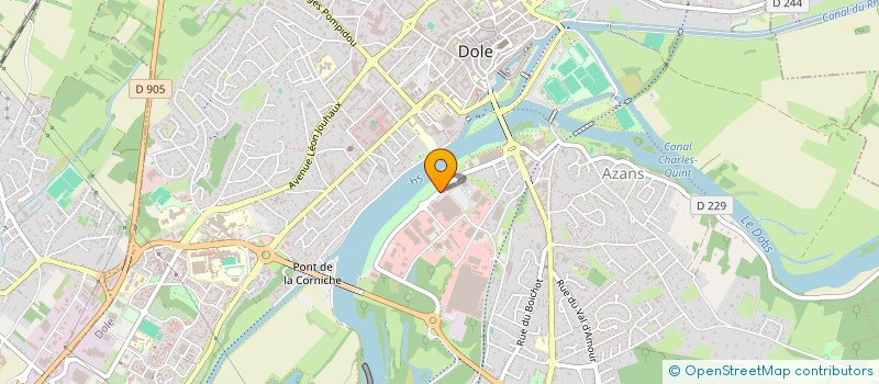 localisation de l'entreprise GEVREY CBS à DOLE