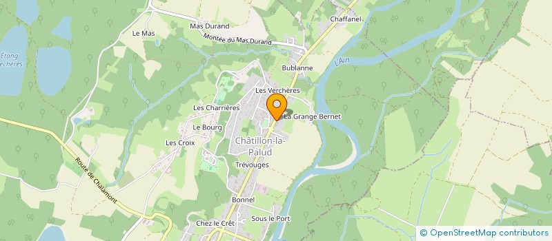 localisation de l'entreprise GEVRIEUX CONSTRUCTION METALLIQUE à CHATILLON-LA-PALUD