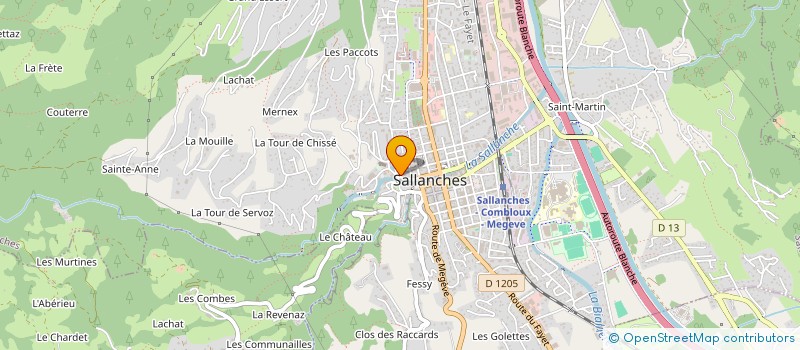 localisation de l'entreprise GEX DUMEZ S A à SALLANCHES