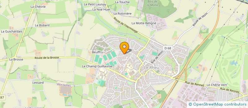 localisation de l'entreprise GEX INVEST  LE RHEU