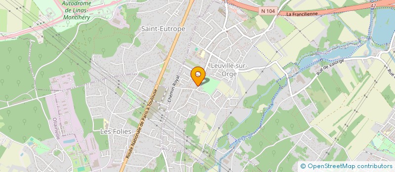 localisation de l'entreprise GEXEL RECOUVREMENT  LEUVILLE-SUR-ORGE