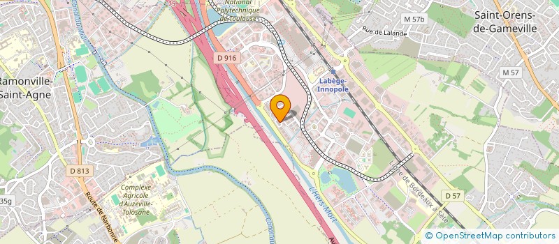 localisation de l'entreprise GEXIA RAIL à LABEGE
