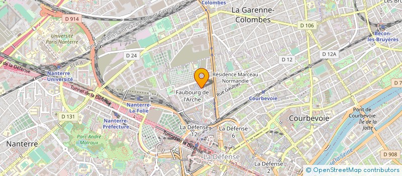 localisation de l'entreprise GEXP à COURBEVOIE