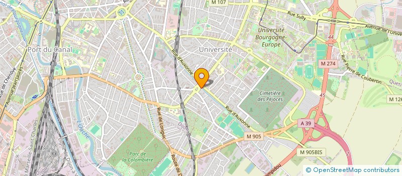 localisation de l'entreprise GEXTRA SARL  DIJON