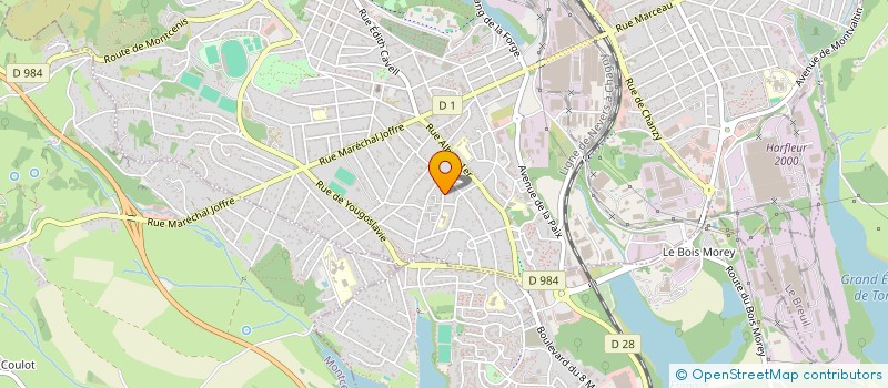 localisation de l'entreprise GEY DALVY  LE CREUSOT