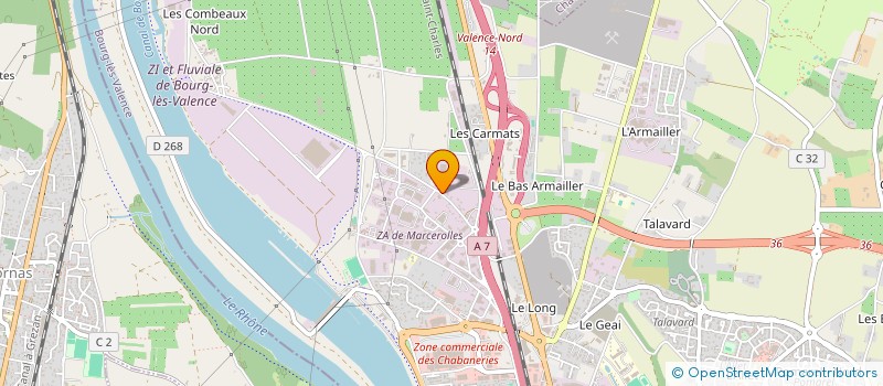 localisation de l'entreprise GEYSER CONCEPT  BOURG LES VALENCE