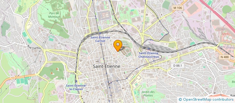 localisation de l'entreprise GEZ'IMMO à SAINT-ETIENNE