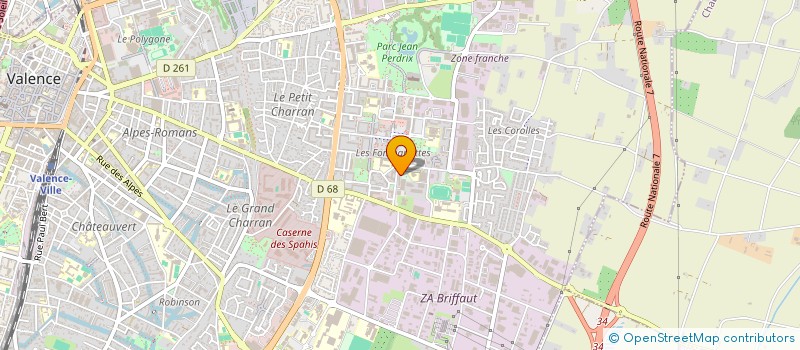 localisation de l'entreprise GEZER à VALENCE
