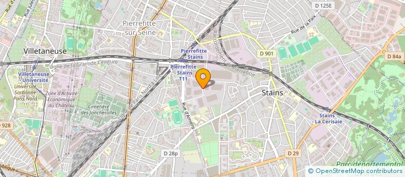localisation de l'entreprise GEZER'AS  STAINS