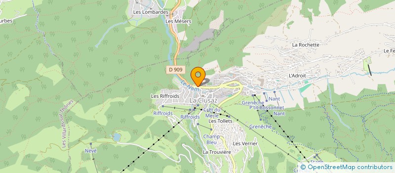 localisation de l'entreprise GF à LA CLUSAZ