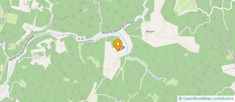 localisation de l'entreprise GF AMENAGEMENTS  CASTELS ET BEZENAC