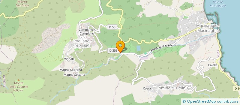 localisation de l'entreprise GF ANGELI à ROGLIANO