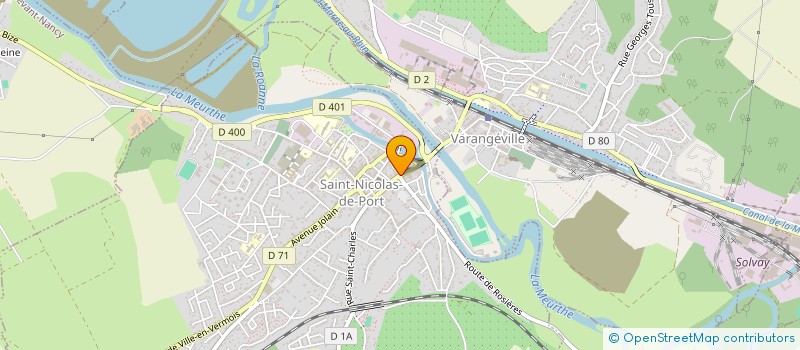 localisation de l'entreprise GF ASSURANCES à SAINT-NICOLAS-DE-PORT