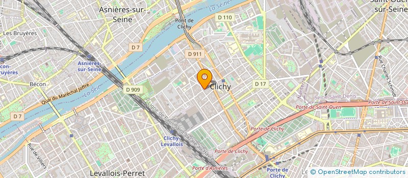 localisation de l'entreprise GF BAT + à CLICHY