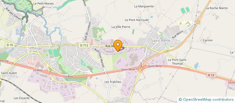 localisation de l'entreprise GF BATI  HILLION