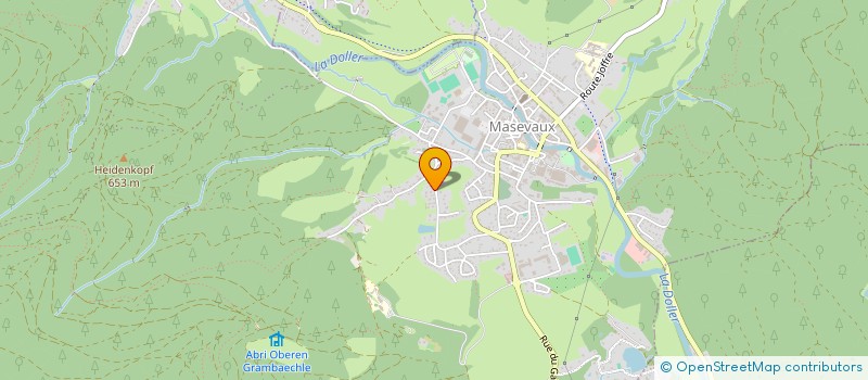 localisation de l'entreprise GF BATIMENTS à MASEVAUX-NIEDERBRUCK