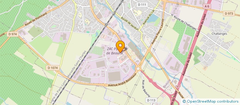 localisation de l'entreprise GF BEAUNE à BEAUNE